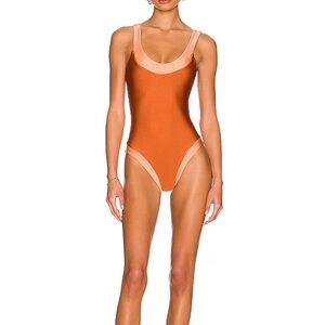 NEW ‘ REVOLVE Rosa One Piece in Orange Sunset’